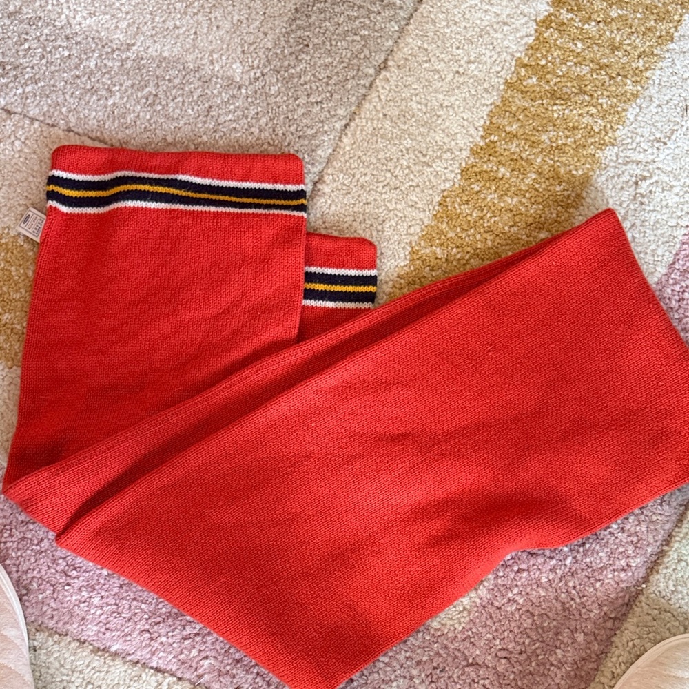 Old Navy Red Scarf with Stripes